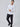 Patrick is 5'10", 163LBS and wears a size M # White Long Sleeve Thermal Crew Studio Image Full Body | Fresh Clean Threads