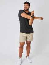 Matheus is 6', 210LBS and wears a size XL # Best Sellers Performance Crew Neck 5-Pack Tees Lifestyle Size XL | Fresh Clean threads