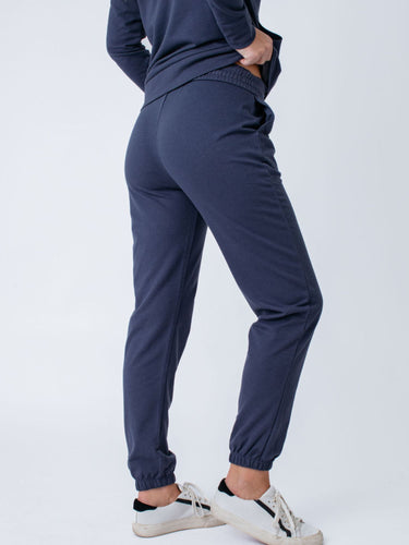 These joggers are breathable, soft, and sturdy # Women’s Jogger 2-Pack | Black + Odyssey Blue | Fresh Clean Threads