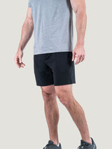 Matt is 6'1, 195LBS and wears a size M # Black Day Off Short | Studio Size Medium | Fresh Clean Threads