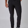 Joe is 6', 180LBS and wears a size 32x30 # Men's Black Stretch Tech Pant | Fresh Clean Threads