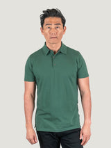 Phil is 6'1, 185lbs and wears a size M # Pine Green Torrey Polo Studio Size Medium | Fresh Clean Threads
