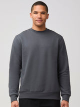 Mikah is 6'1" and wears a size medium # Concrete Crew Sweatshirt | Fresh Clean Threads