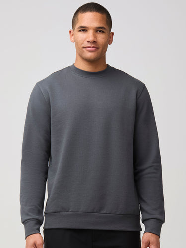 Mikah is 6'1" and wears a size medium # Concrete Crew Sweatshirt | Fresh Clean Threads