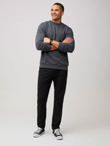 New Fleece Collection with Updated Fit # Crewneck Sweatshirt in Concrete at Fresh Clean Threads
