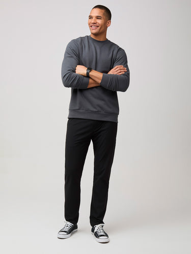 New Fleece Collection with Updated Fit # Crewneck Sweatshirt in Concrete at Fresh Clean Threads