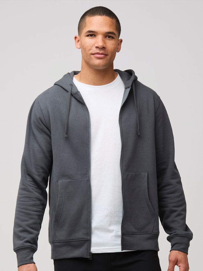 Pair with your favorite fresh clean tees # Concrete Grey Zip-Up Hoodie | Fresh Clean Threads