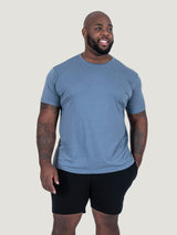 Corey is 6'2", 250LBS and wears a size 3XL # Black Day Off Short 2-Pack | Studio size 3XL | Fresh Clean Threads