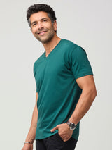 best selling v-neck now in dark emerald # V-Neck Tee | Dark Emerald | Fresh Clean Threads