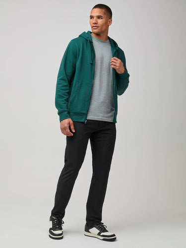 layer over your favorite fresh clean tees # Dark Emerald Zip Up Hoodie | Men's Sweatshirts at Fresh Clean Threads