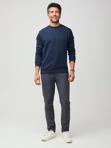 Perfect to layer over your favorite tee # Crewneck Sweatshirts | Dark Navy Blue | Fresh Clean Threads