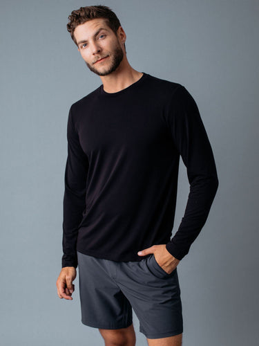 Joe is 6'2, 177LBS and wears a size L # Best Sellers Performance Long Sleeves Pack | Fresh Clean Threads