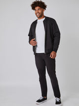 keep it simple with a lightweight layer # Black and Mercury Green Reversible Bomber Jackets
