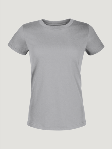 Women's Heather Grey Crew Neck Tee | Fresh Clean Threads