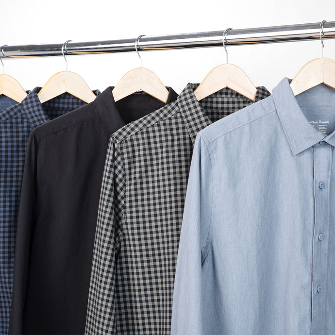 Men's Long Sleeve Button Up Shirts | Fresh Clean Threads