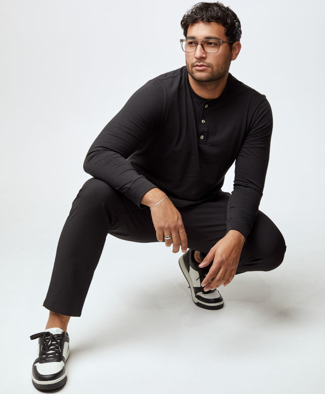 Stretch Tech Pants for Men | Breathable Fabric | Fresh Clean Threads