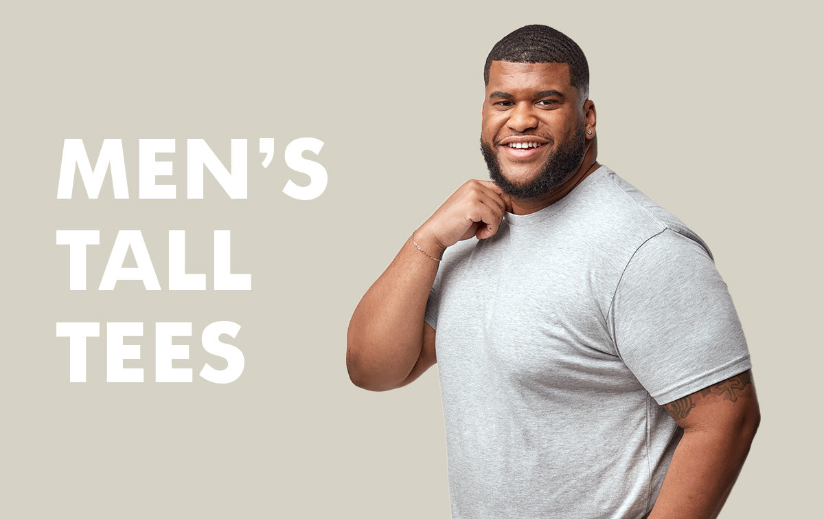 Men's Tall T-Shirts. Soft & Comfy Tees in Big & Tall Sizes. Shop!