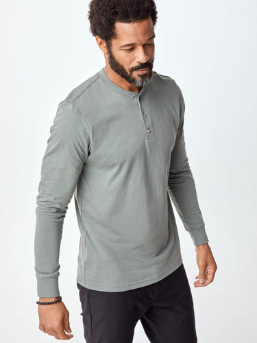 premium details and softness # Long Sleeve Henley | Premium Details | FCT