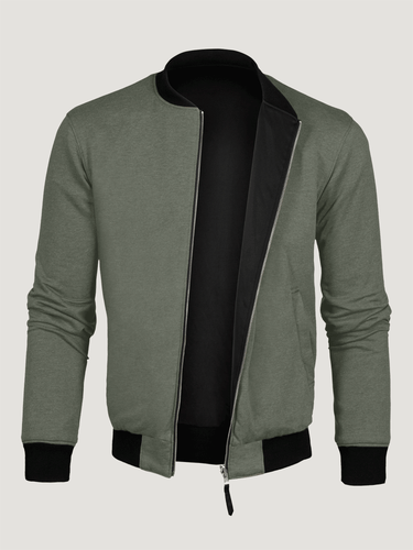 Reversible Bomber Jackets | Men's Jacket in Mercury Green + Black