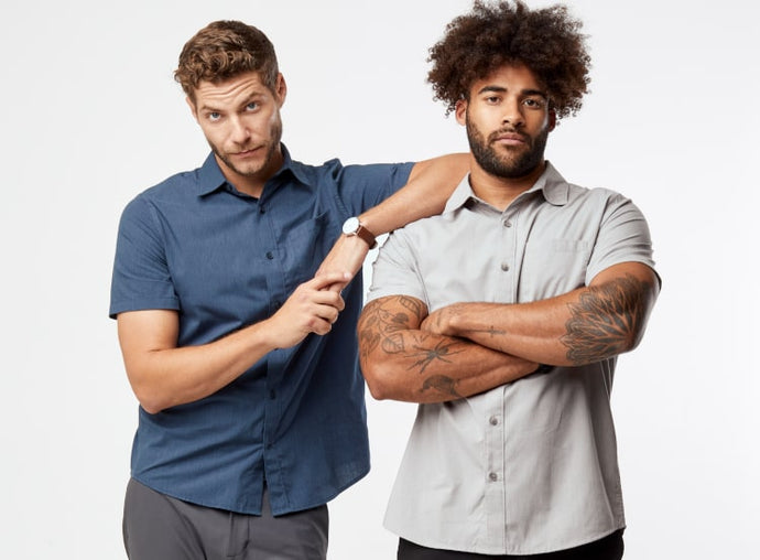 Short Sleeve Button Up Shirts from Fresh Clean Threads