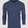 Steel Blue Long Sleeve Crew Neck Ghost Mannequin | Fresh Clean Threads