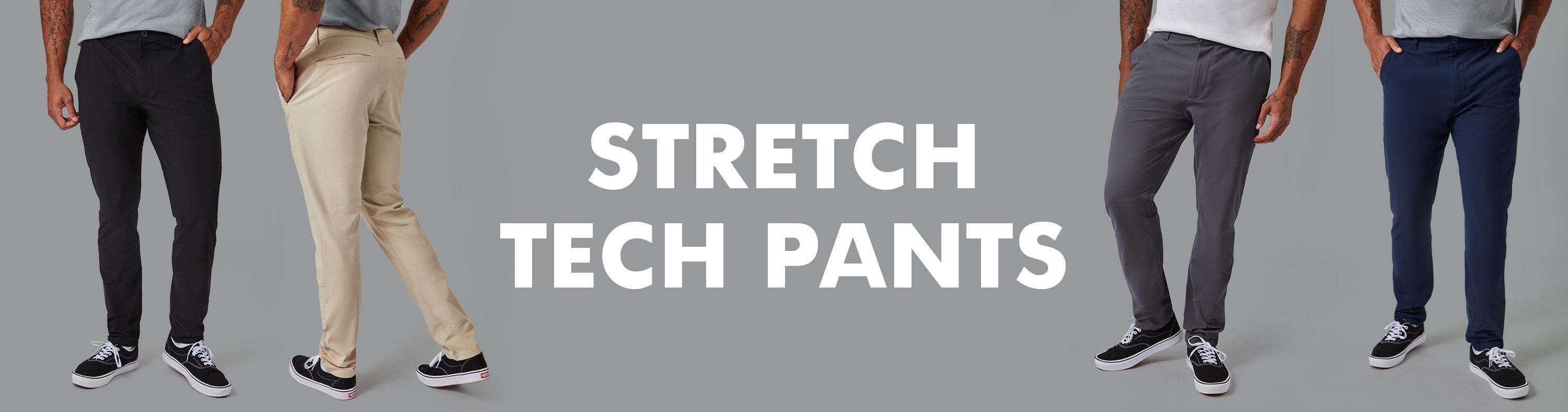 Stretch Tech Pants for Men | Fresh Clean Threads Apparel
